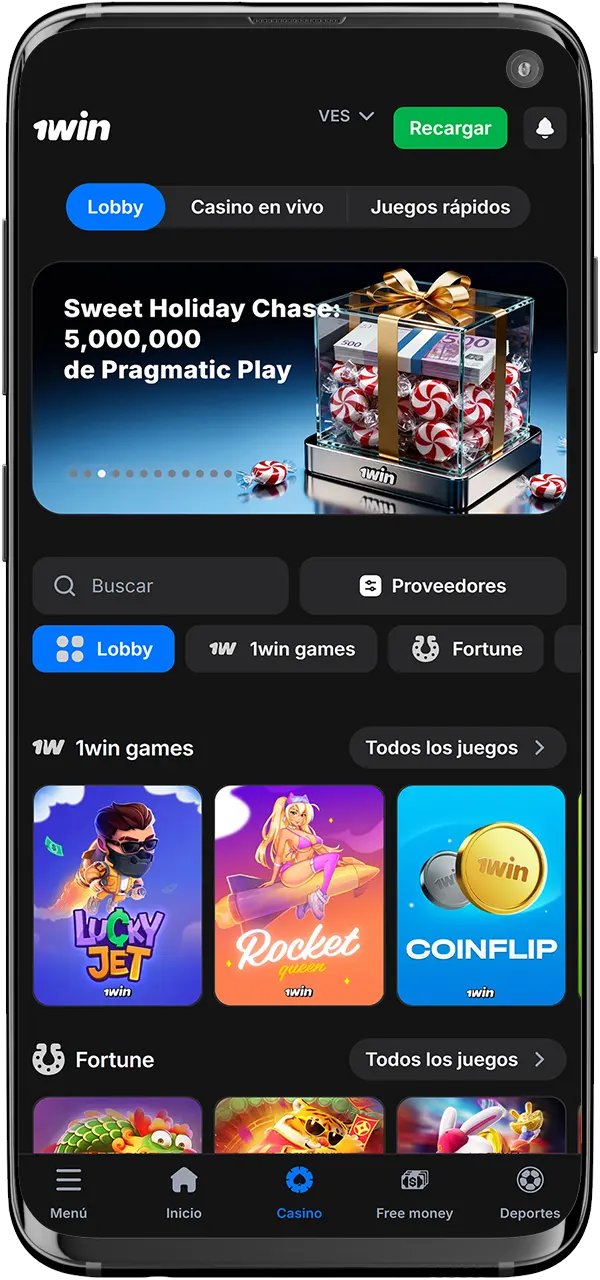 Únete a la plataforma 1win y descubre una enorme sección de casino.