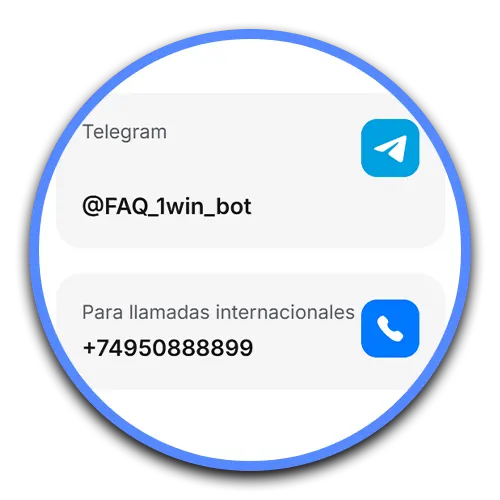 Abre el servicio de atención al cliente de 1win.