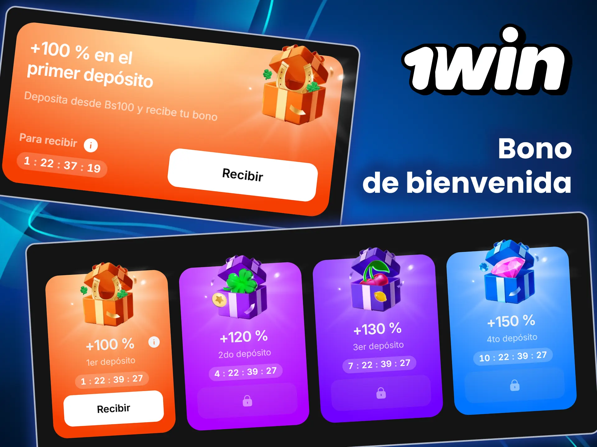 Consigue un generoso bono de bienvenida de 1win casino.
