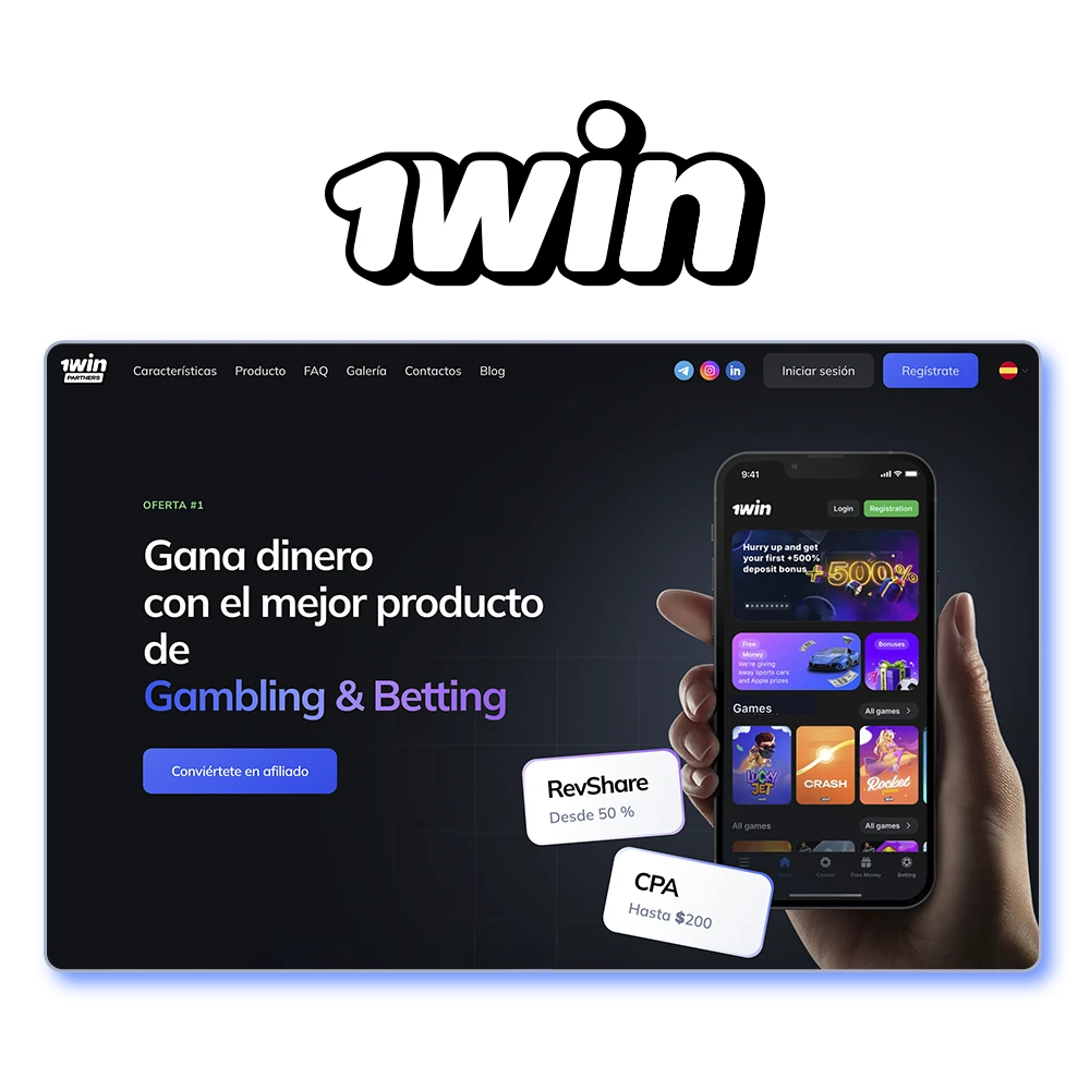 Conozca el programa de afiliados del casino 1Win.