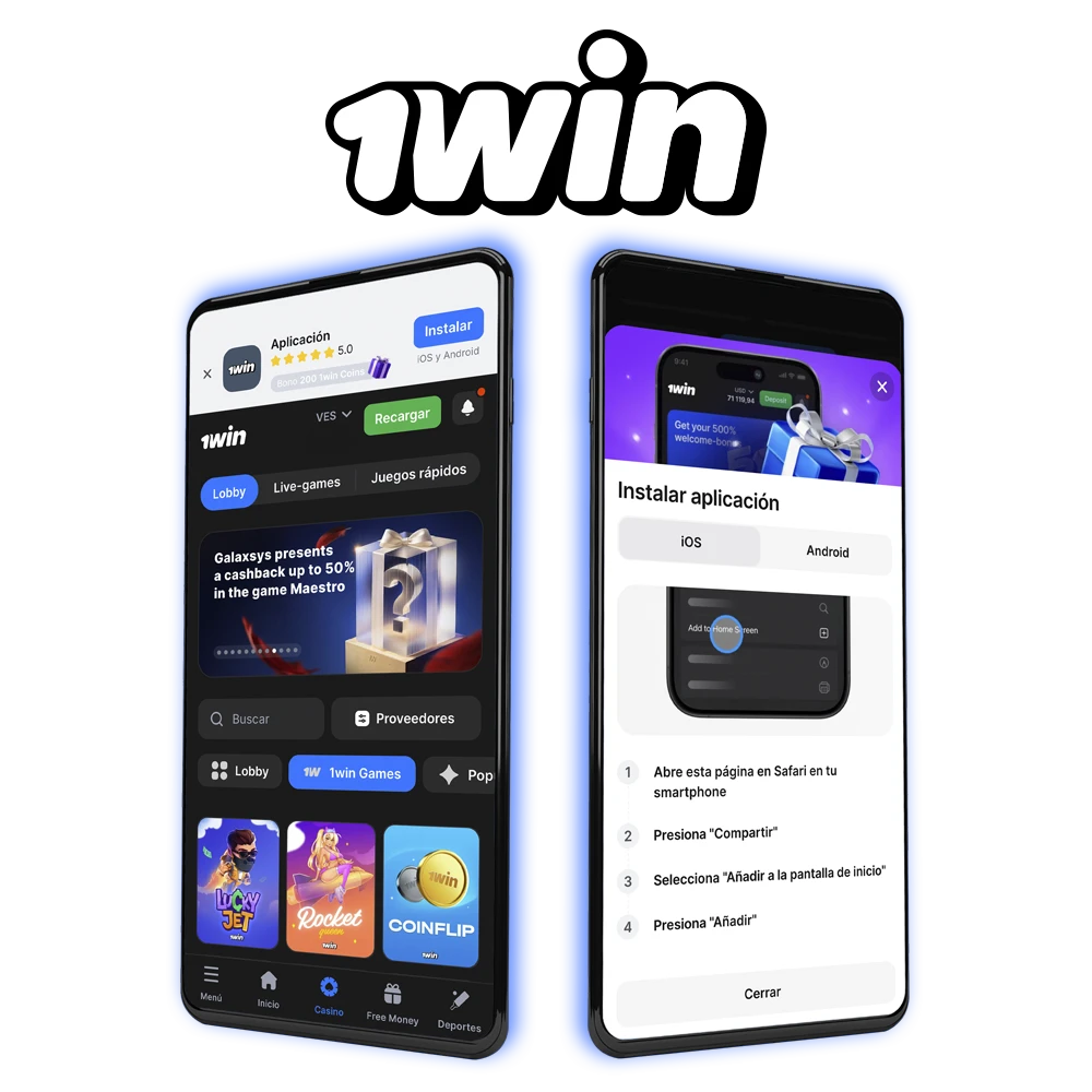 Prueba a jugar y hacer tus apuestas con la aplicación móvil 1Win.