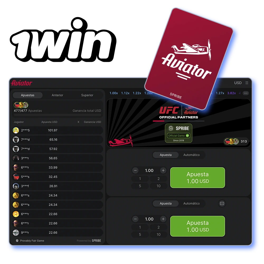 Disfruta de una experiencia inolvidable jugando a Aviator en el casino 1Win.