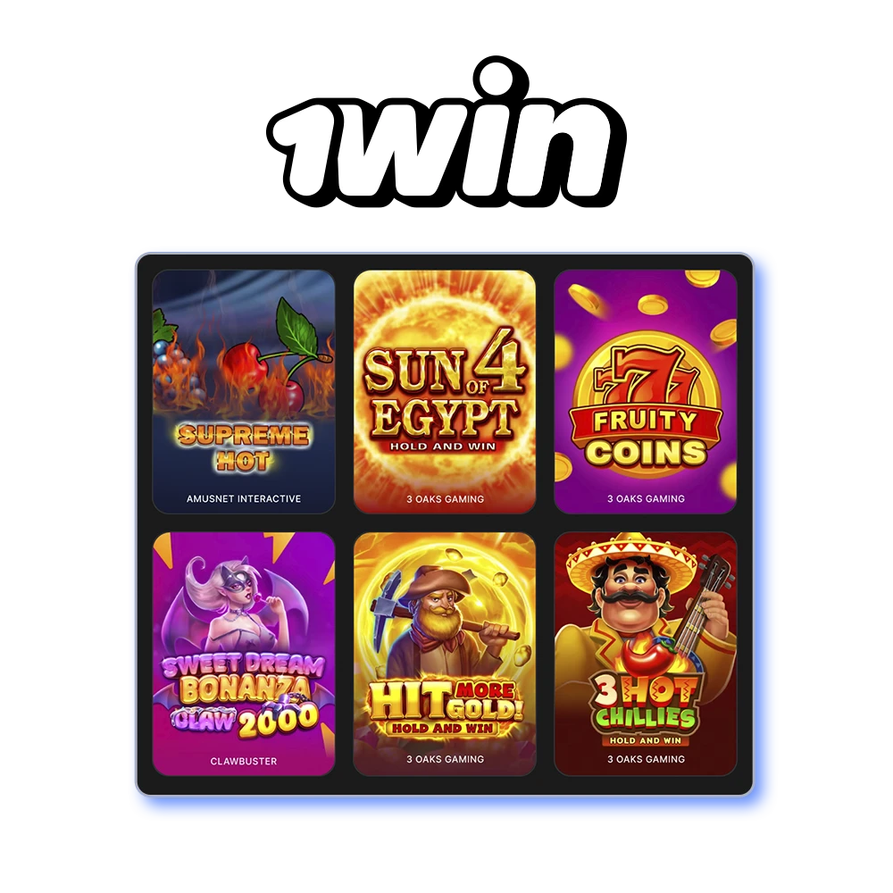 Descubre los mejores juegos del casino 1Win.