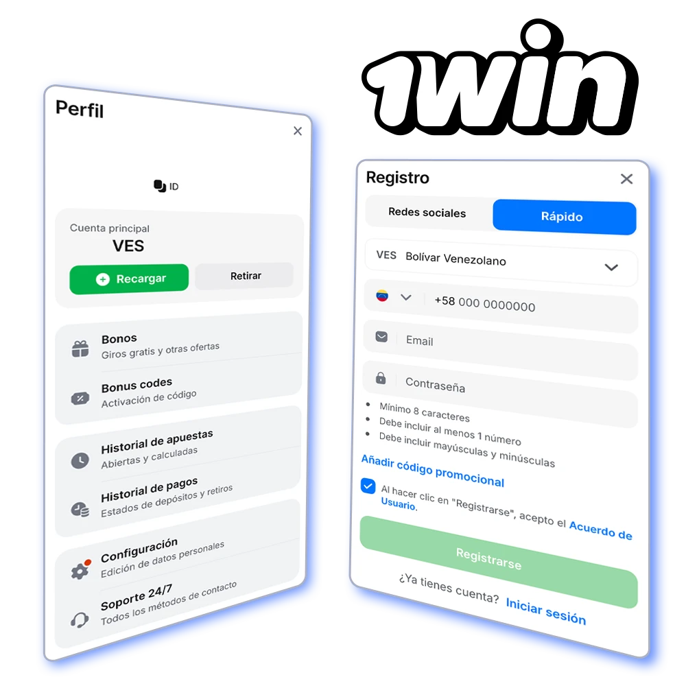 Registrarse en 1Win es muy fácil y solo necesitas unos clics.