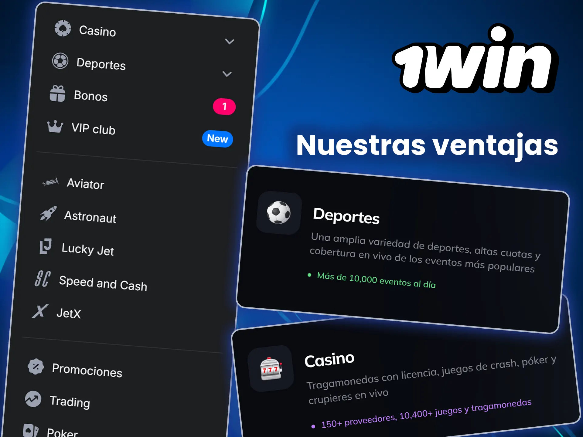 Descubra las ventajas de 1win y comience a jugar con confianza.