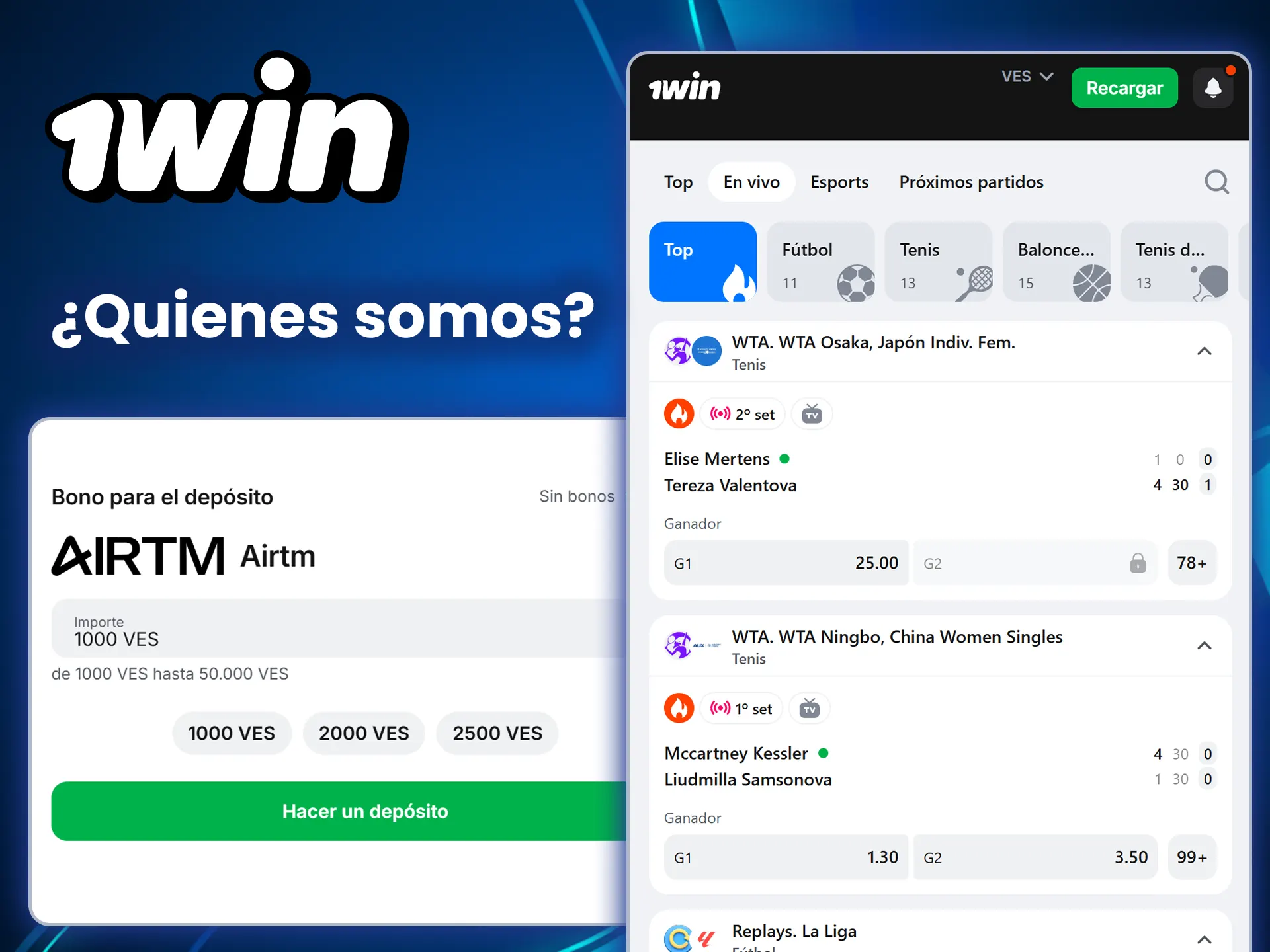 Conozca la plataforma 1win.