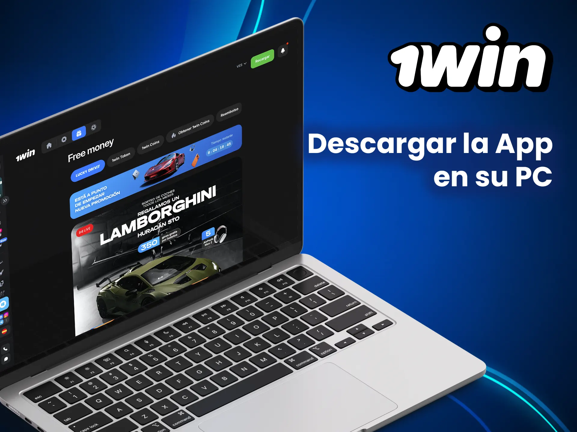 Descarga la aplicación 1win en tu PC.