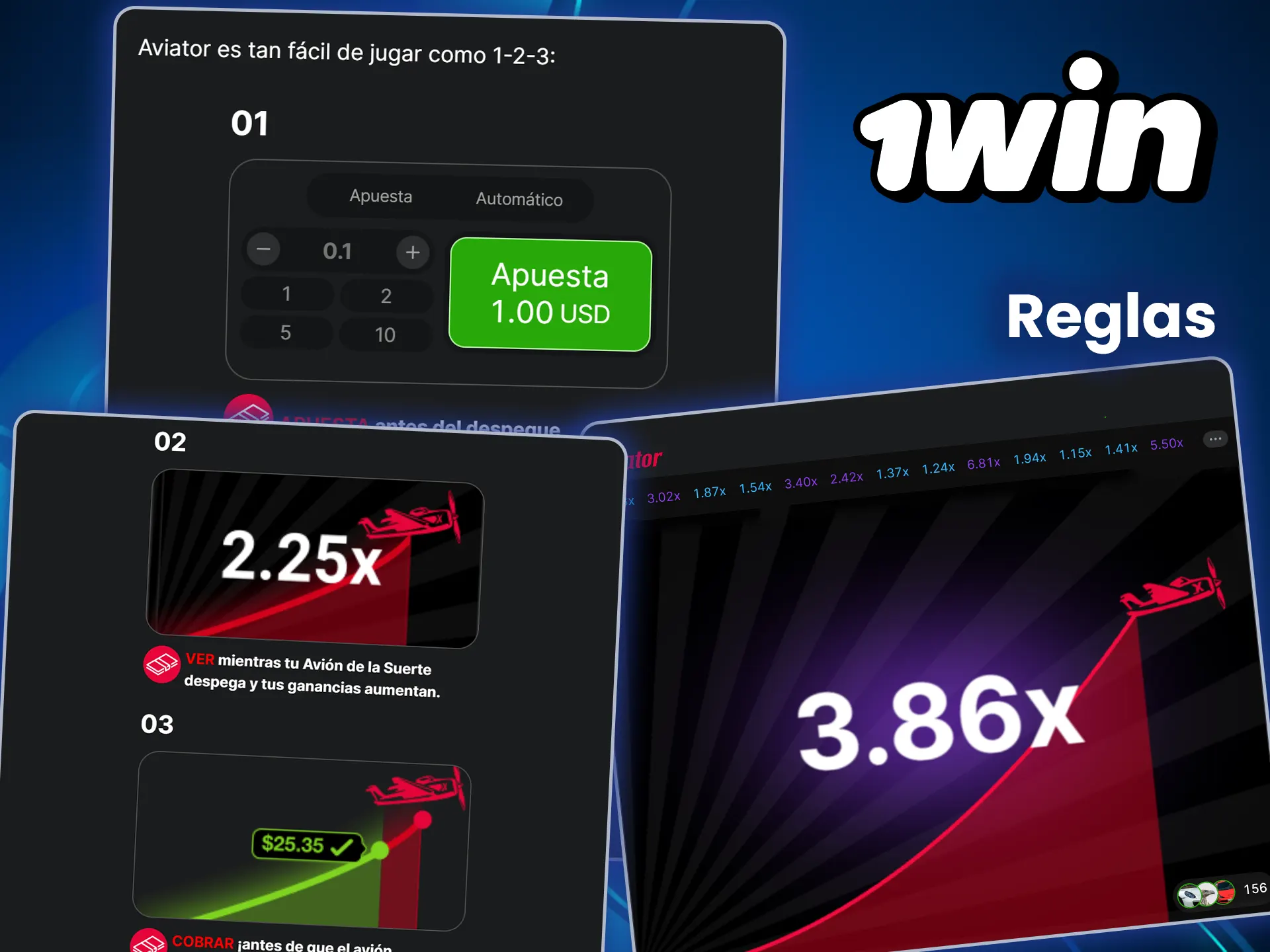 Aprende las reglas de Aviator y encuentra el juego en 1win.