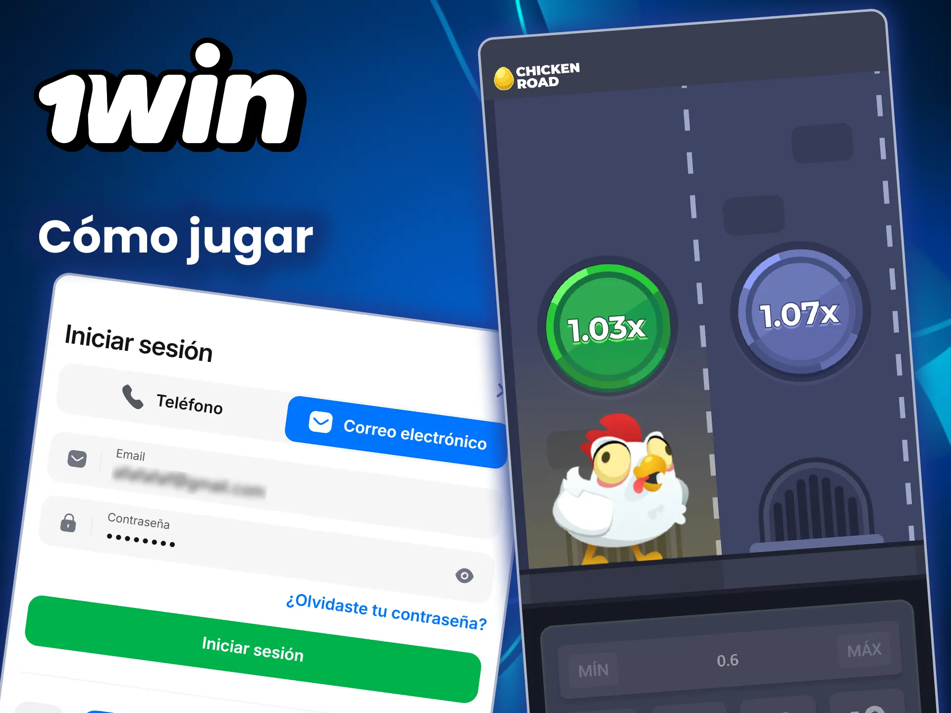 Regístrese y aprenda a jugar a Chicken Road en el sitio web de 1win.