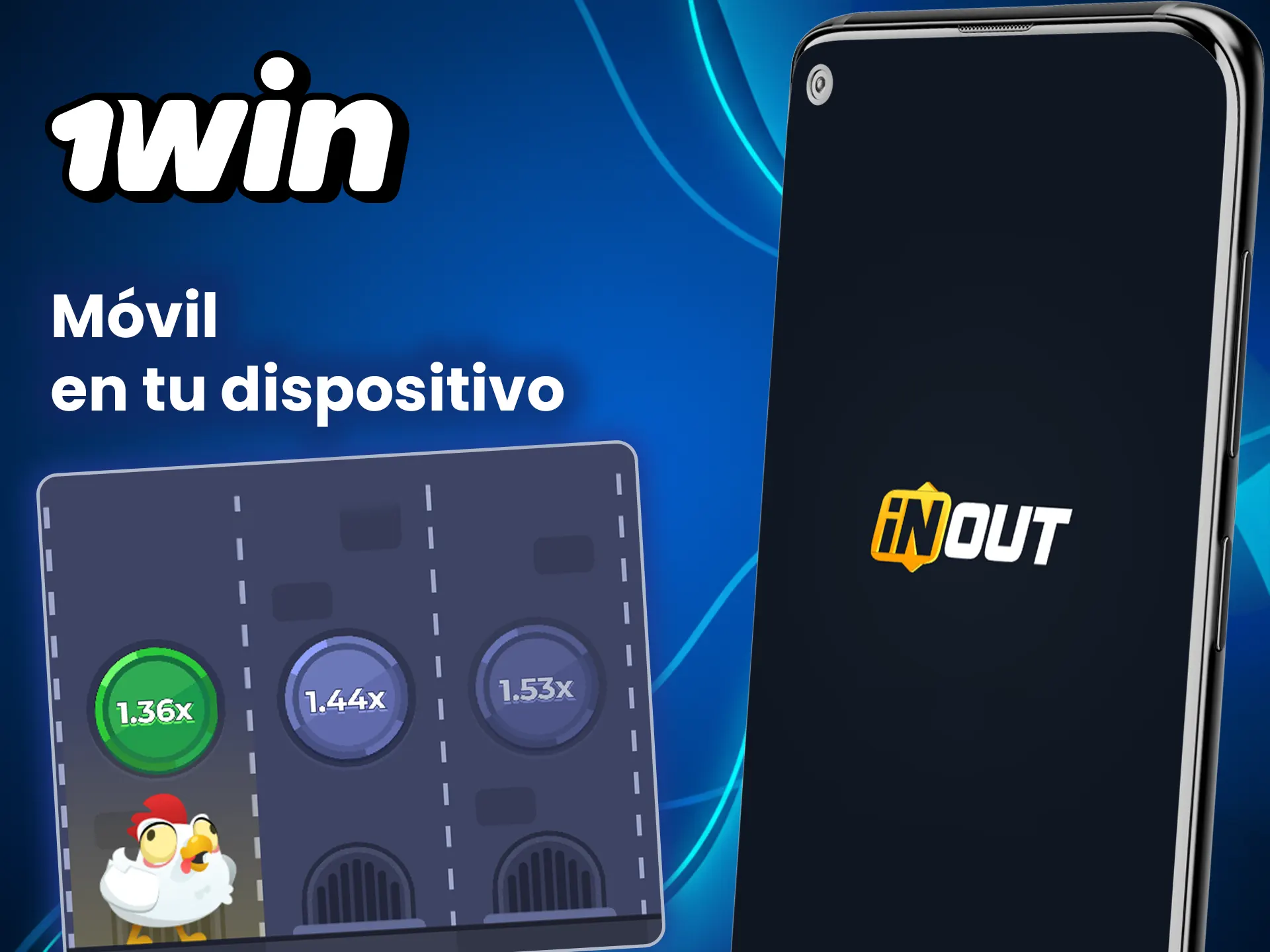 Abre Chicken Road en tu dispositivo y disfruta del juego en 1win.