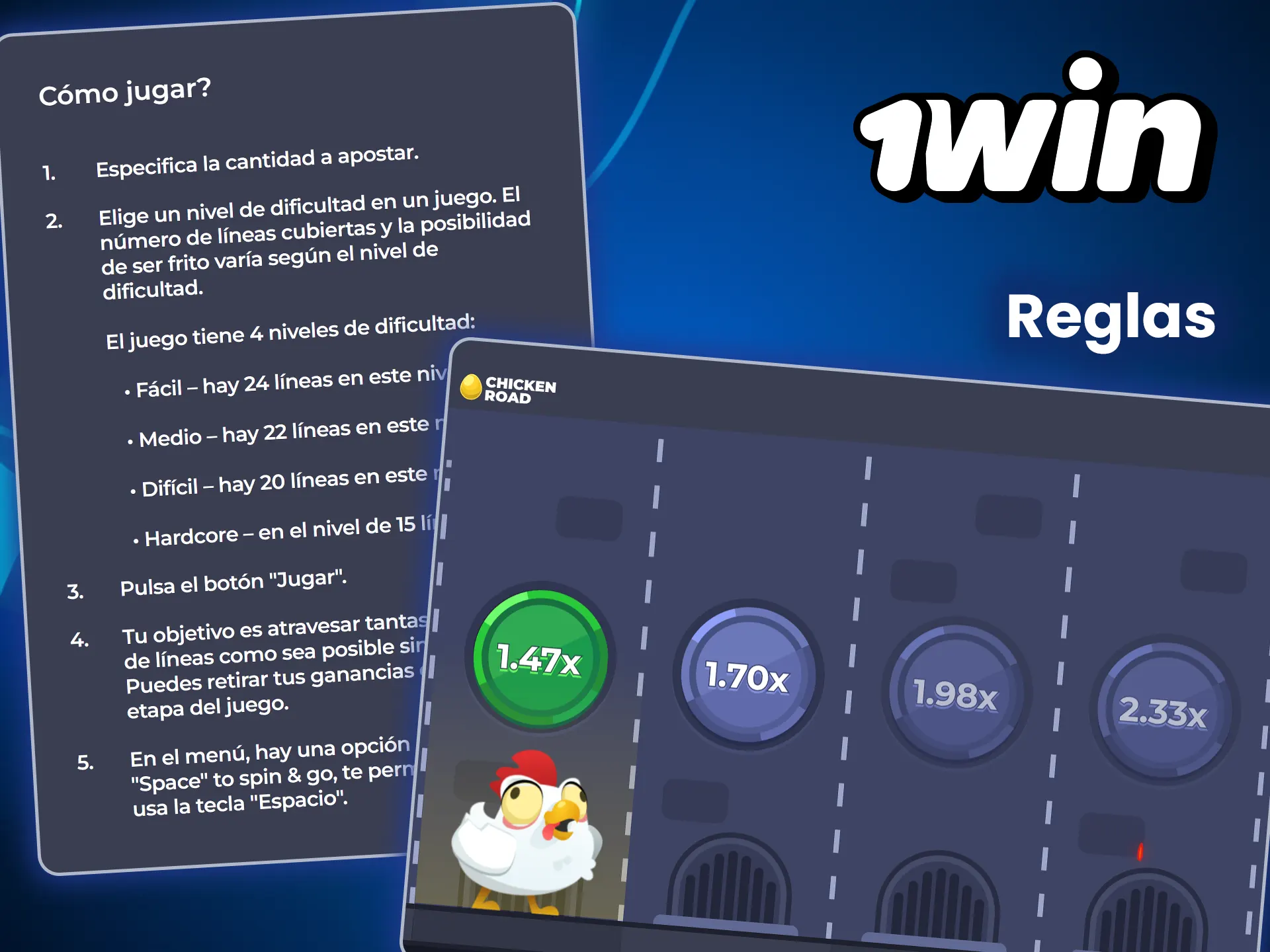 Aprende las reglas de Chicken Road y empieza a ganar con 1win.