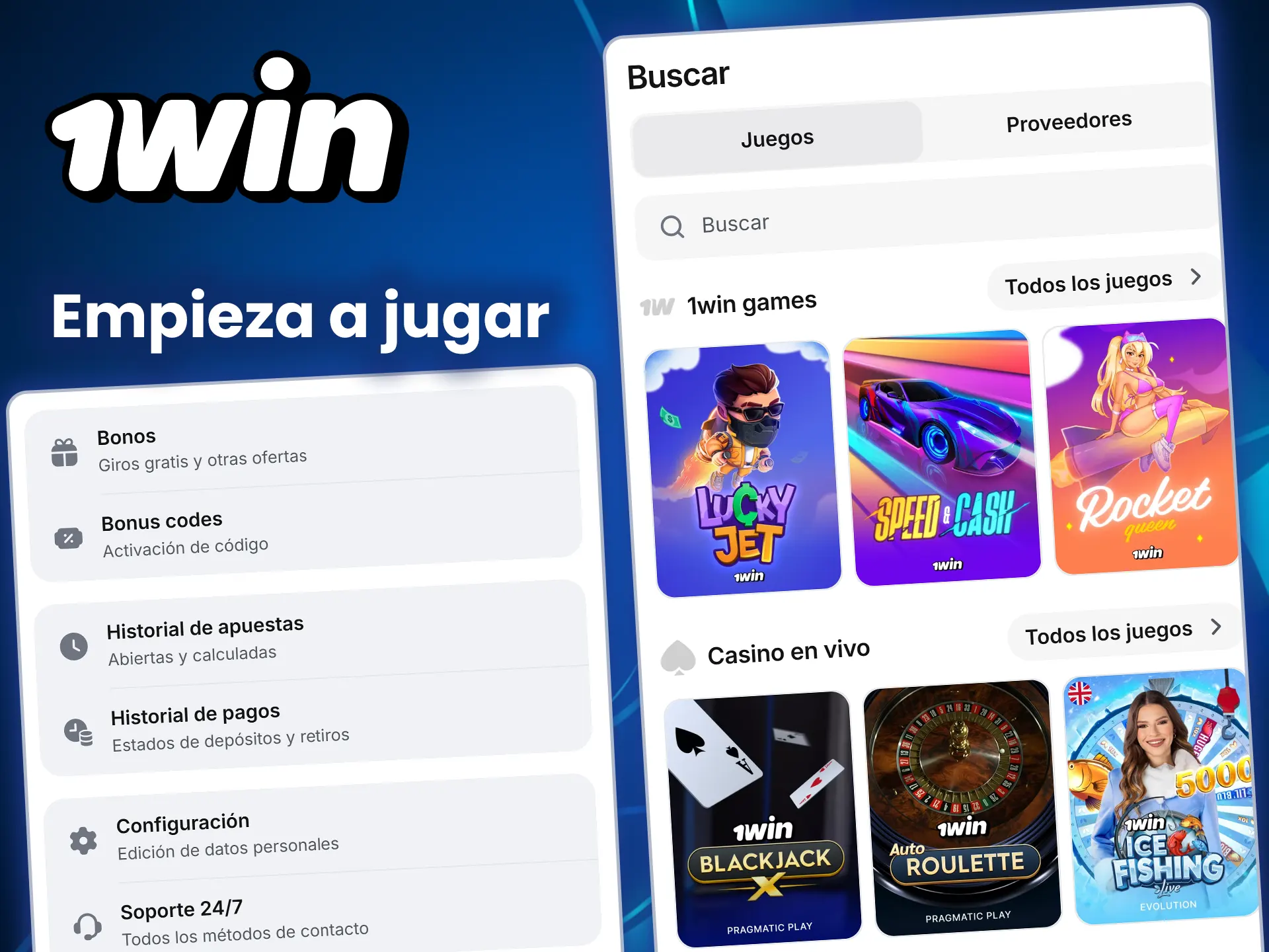 Empieza a jugar en 1win y descubre los mejores juegos de azar.
