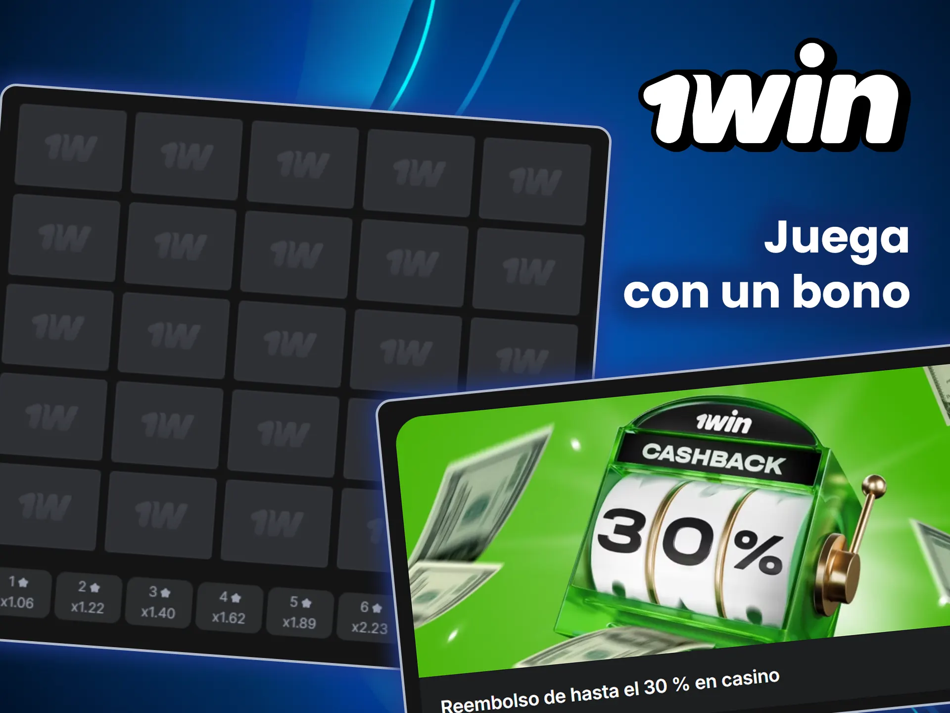 Juega en 1win con un bono y gana más en Mines.