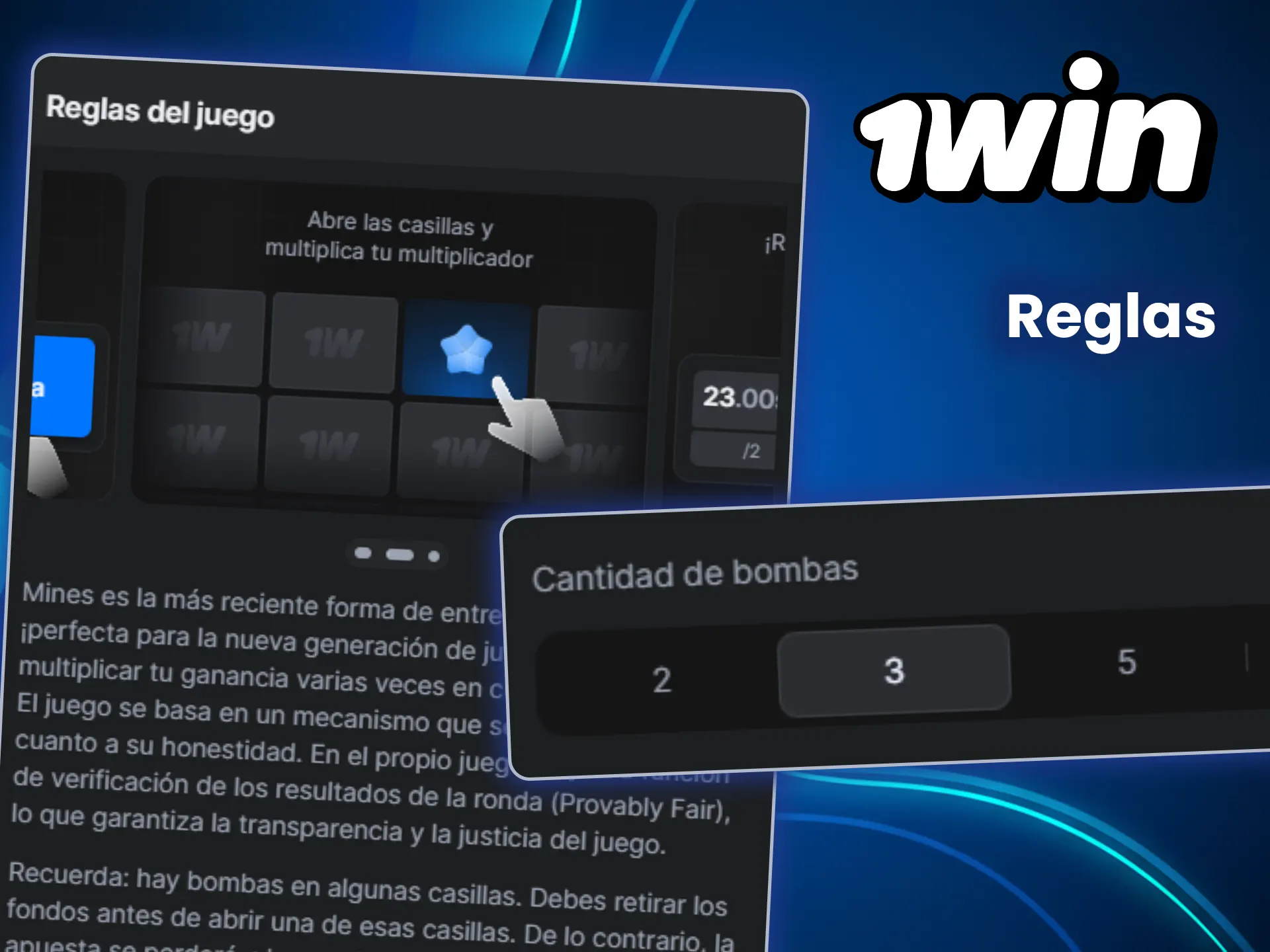 Estudia las reglas de Mines en 1win y aumenta tus posibilidades de ganar.