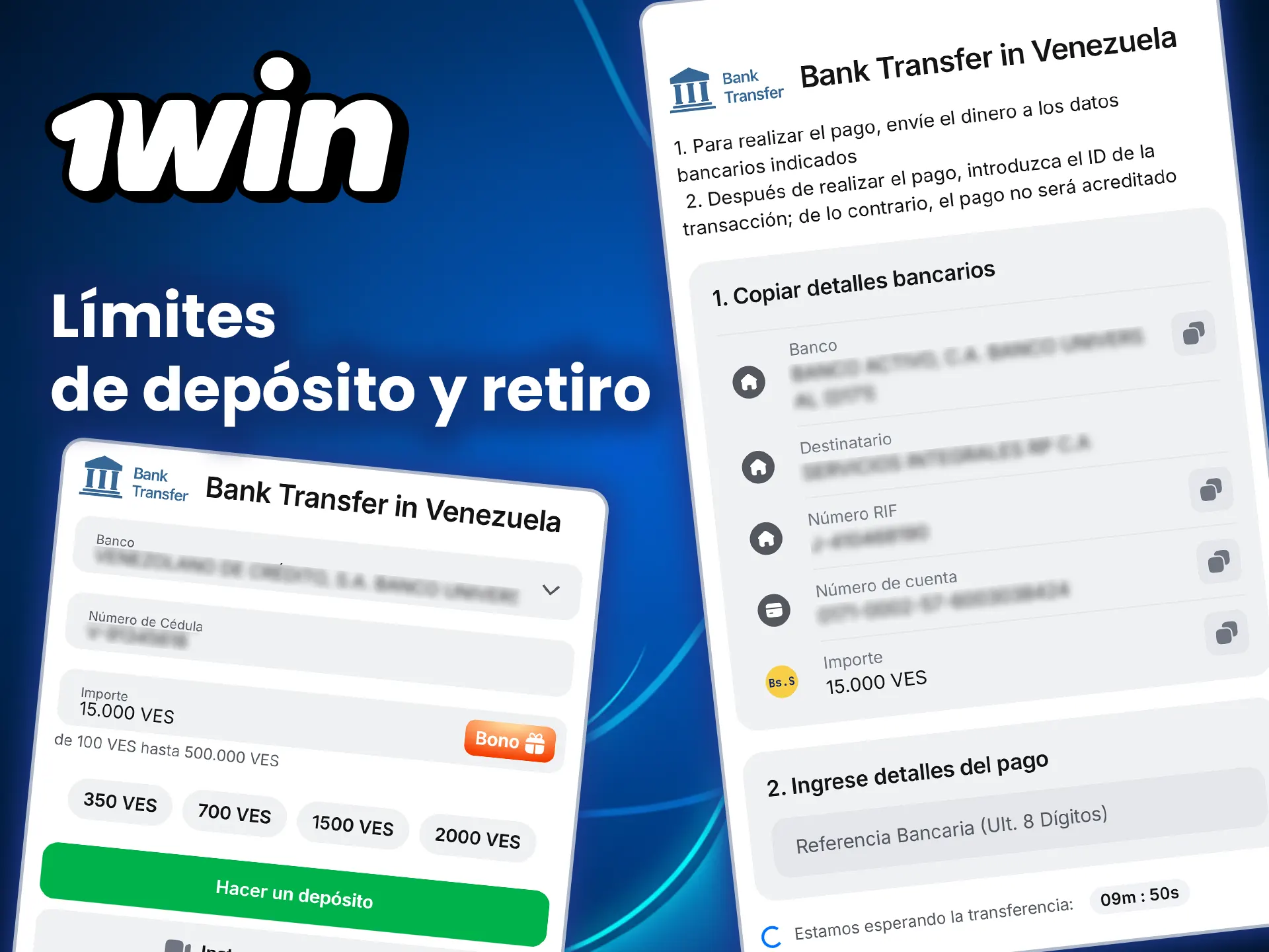 Conozca los límites de recargas y retiradas en 1win y gestione sus fondos.
