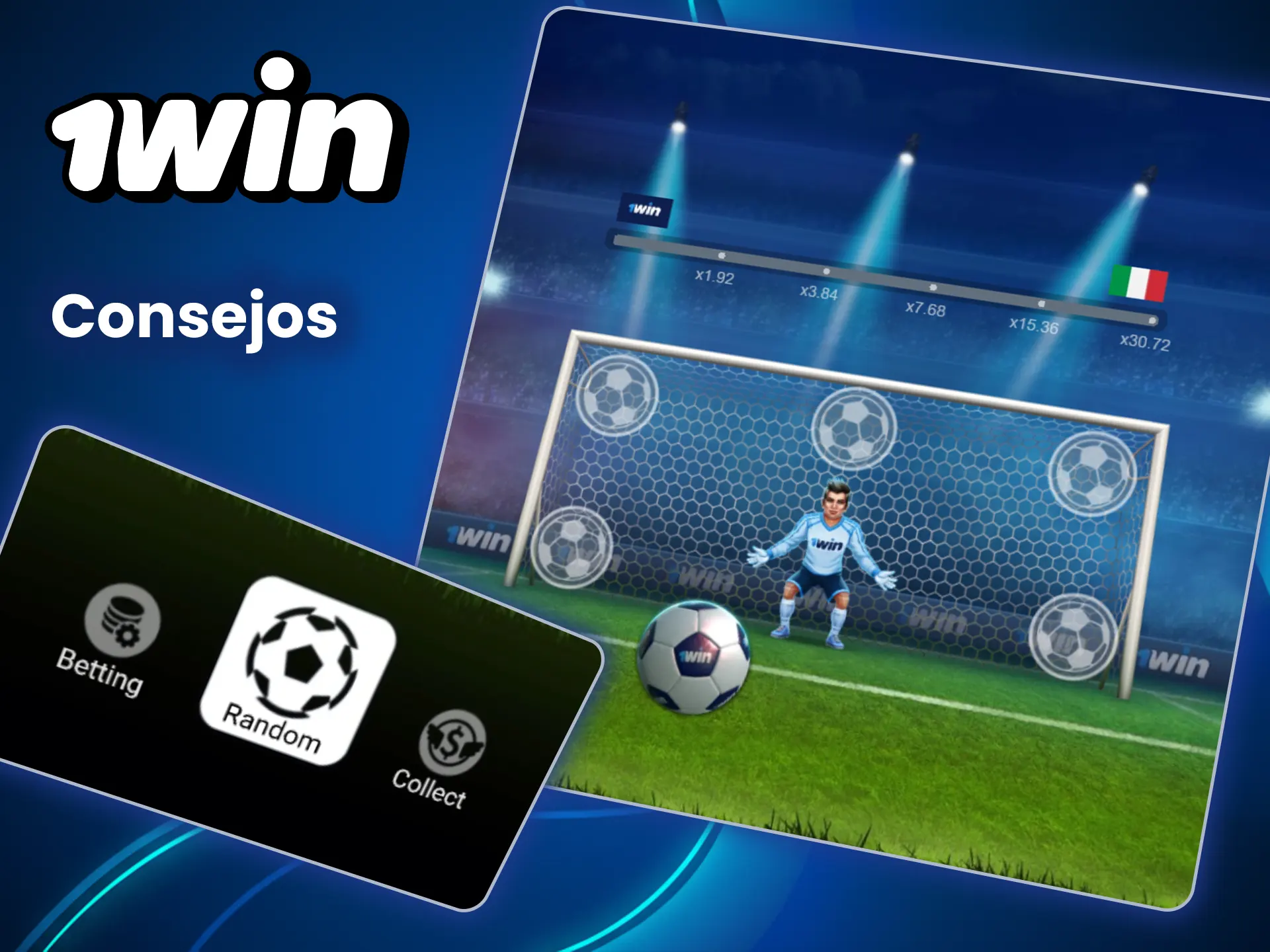 Mejora tus resultados en el juego Penalty Shoot-Out en 1win.