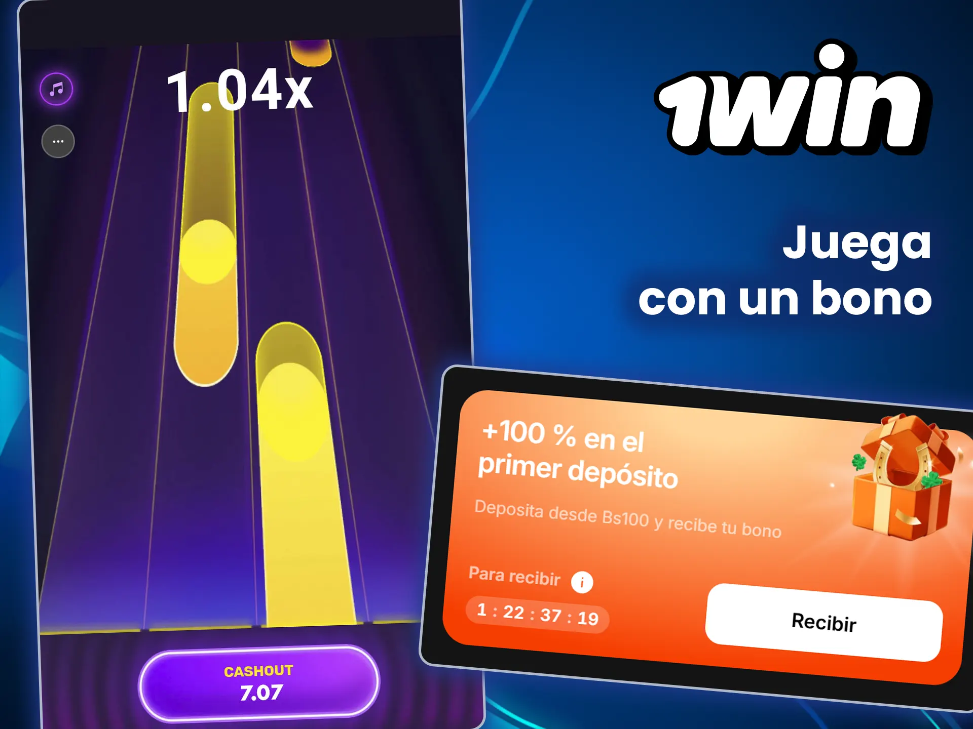 Haz un depósito y prueba suerte en el juego único Play Me del casino 1win.
