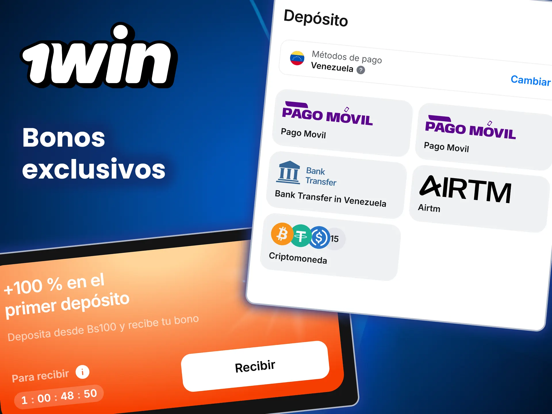 Obtén bonificaciones exclusivas al registrarte en 1win.