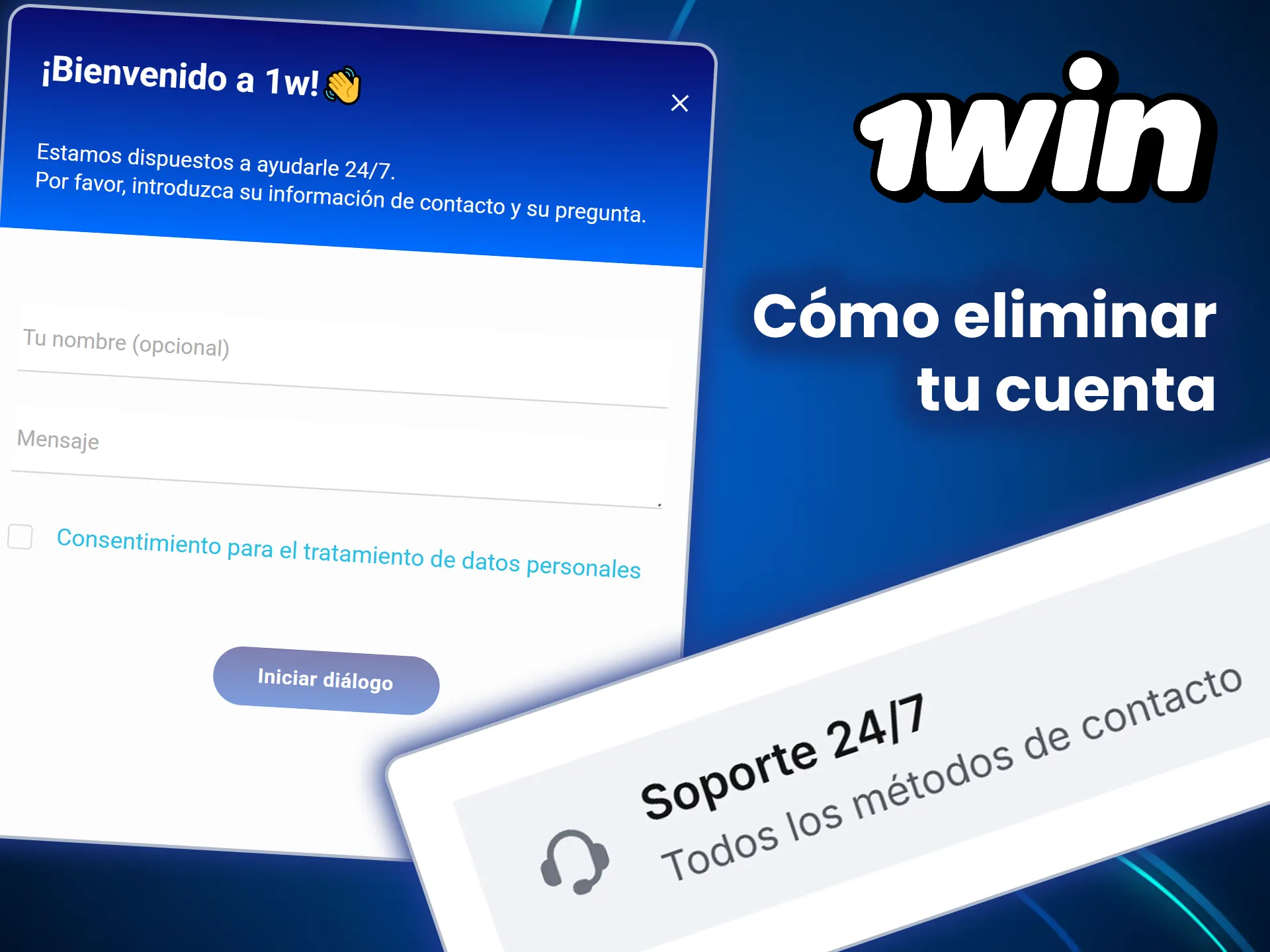 Descubre cómo eliminar tu cuenta en 1win.