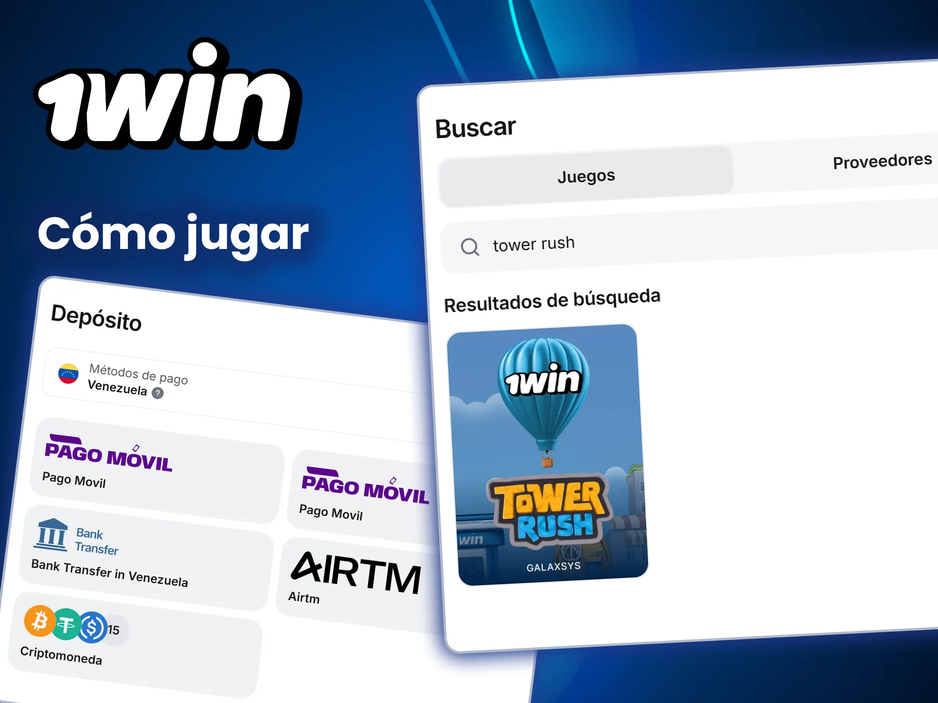 Regístrese y aprenda a jugar a Tower Rush en el sitio web 1win.