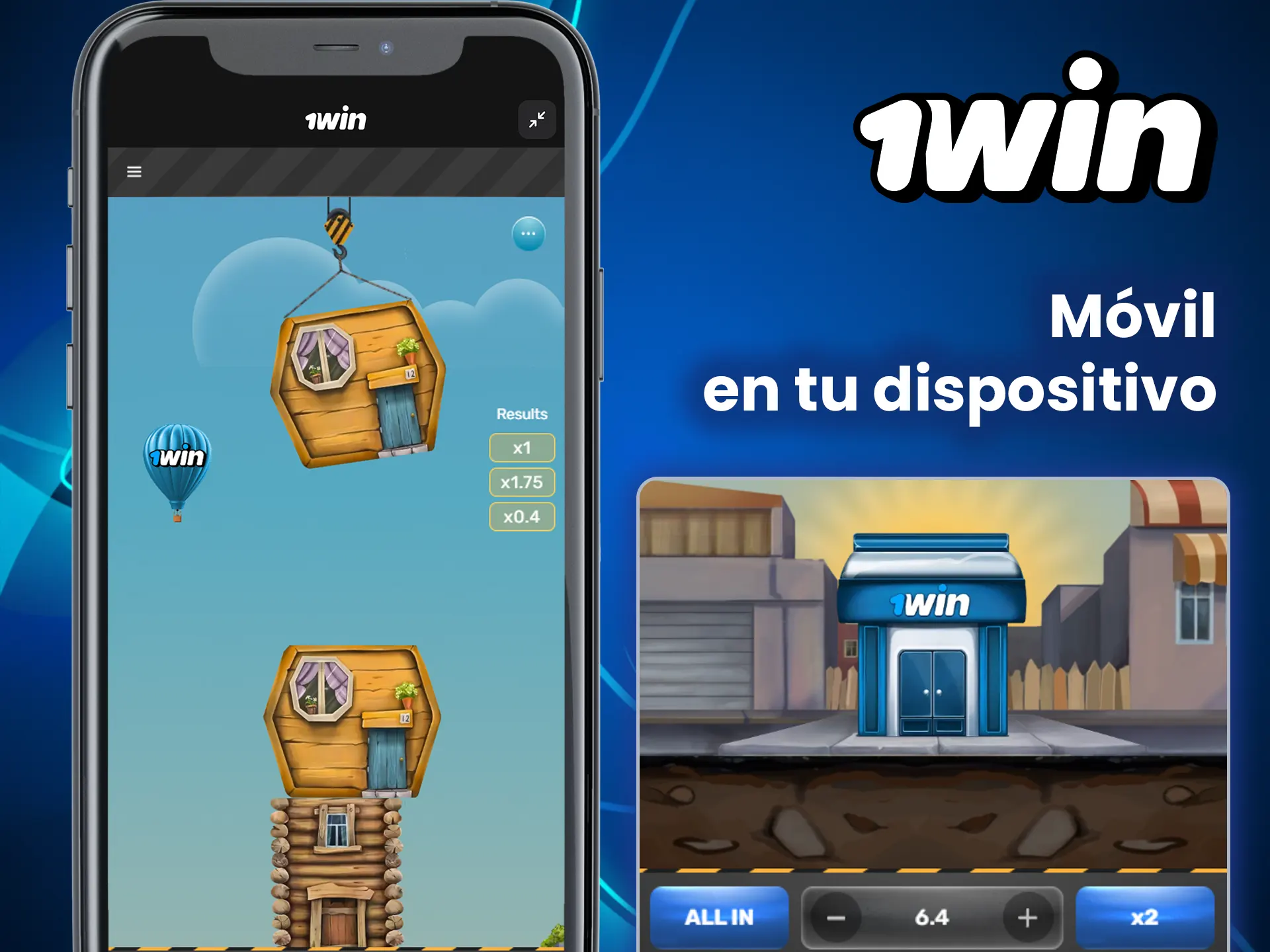 Descarga la aplicación 1win para jugar a Tower Rush.