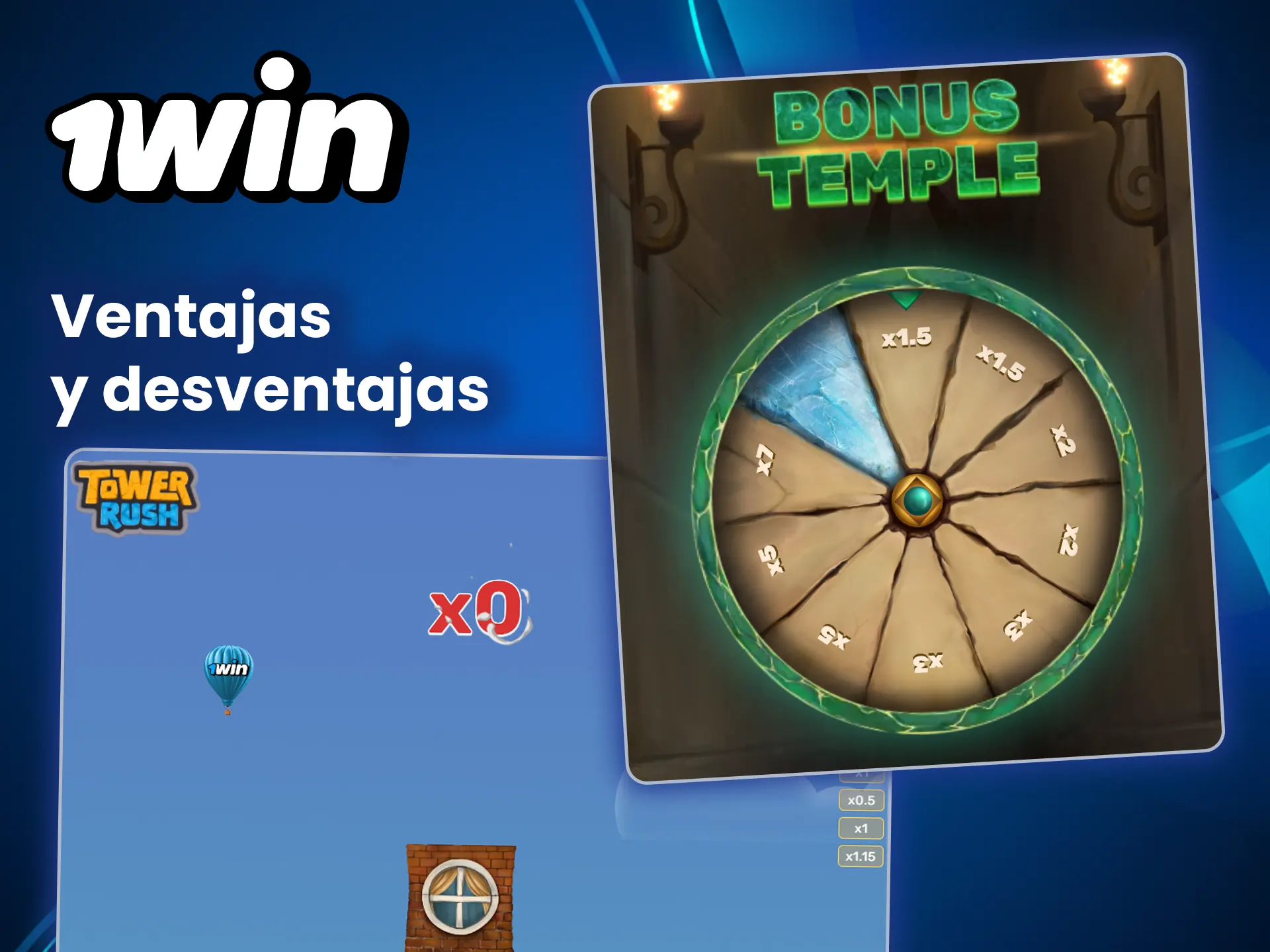 Descubre las ventajas y desventajas del juego Tower Rush y elige tu estrategia en 1win.