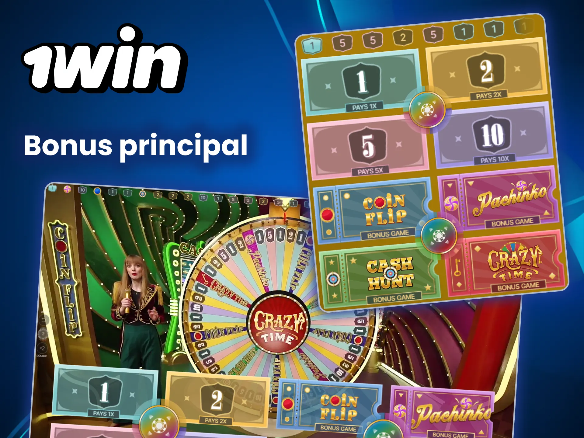 Descubre la principal ventaja del juego Crazy Time en 1win.
