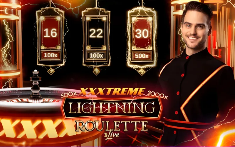 Juega Xxxtreme Lightning Roulette Live en 1win y siente la fuerza de la ruleta más dinámica.