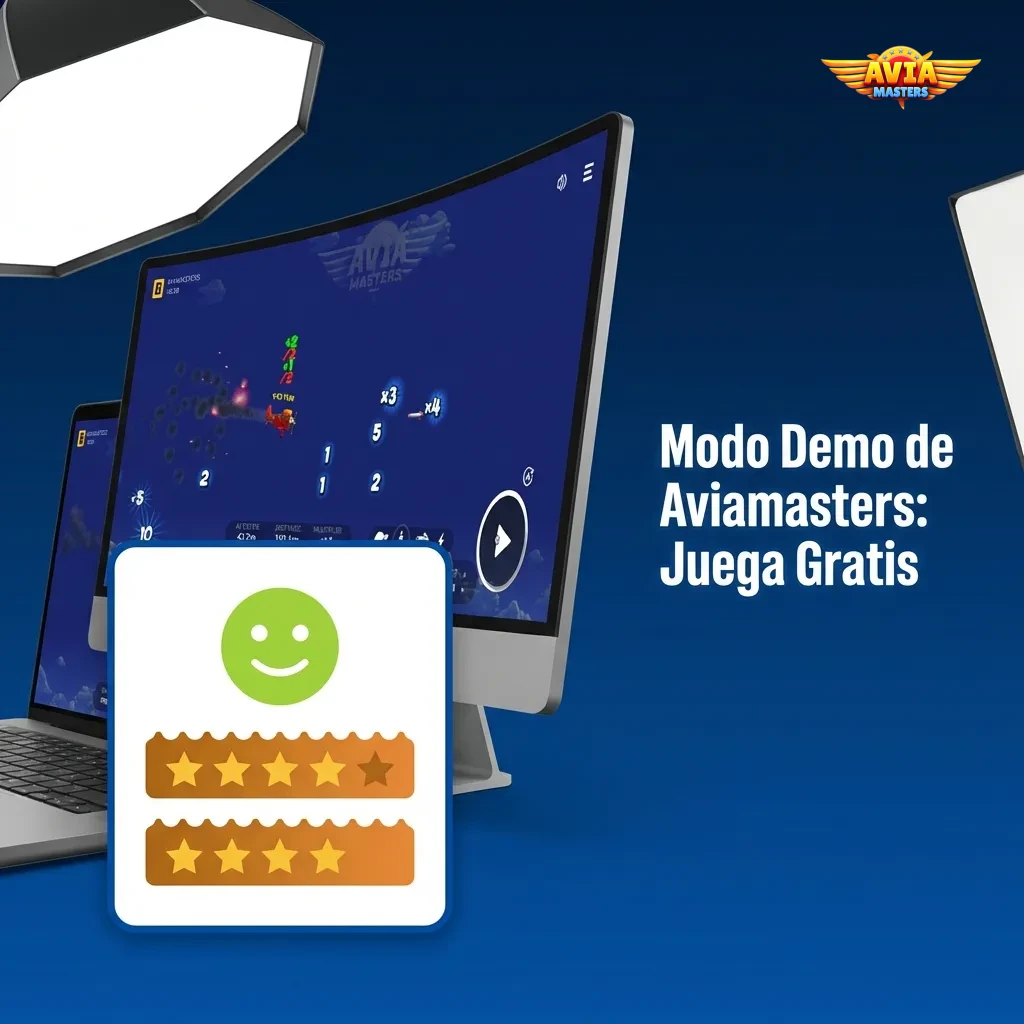 Pantalla del modo demo de Aviamasters mostrando interfaz de juego con créditos virtuales y multiplicador en acción