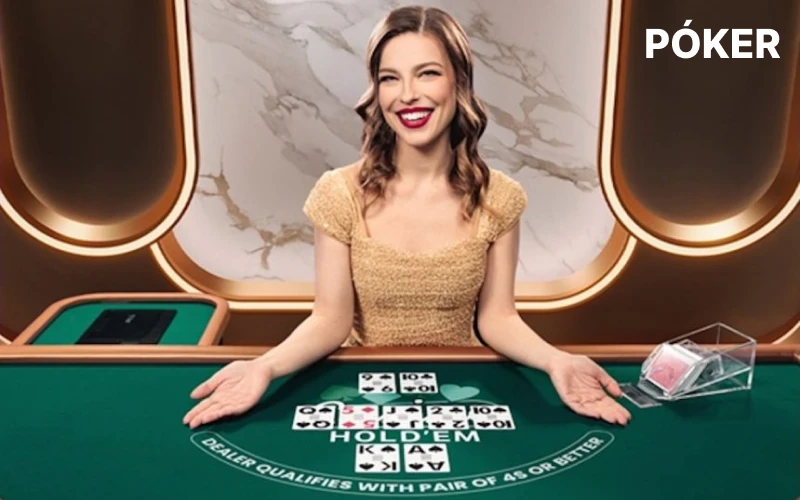 Disfruta jugando al póker en vivo en el casino 1win Live.