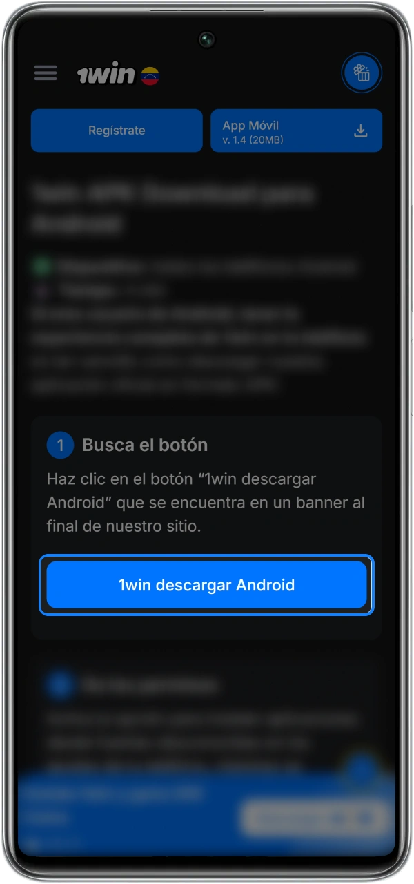 Sigue las instrucciones para instalar rápidamente la aplicación 1win.