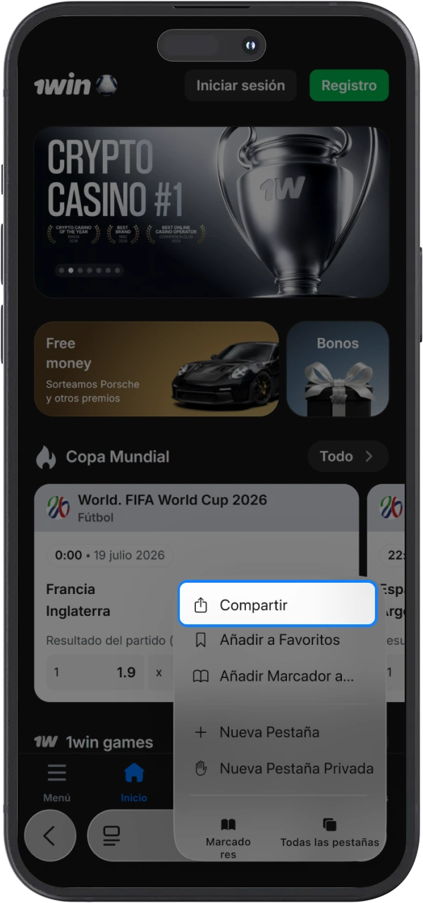 Descubre cómo conseguir la aplicación 1win para iOS.